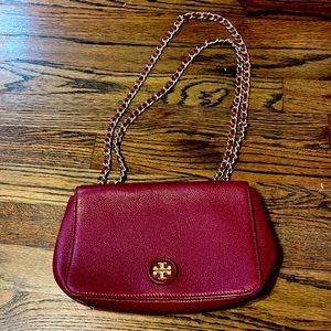 Tory Burch maroon shoulder bag